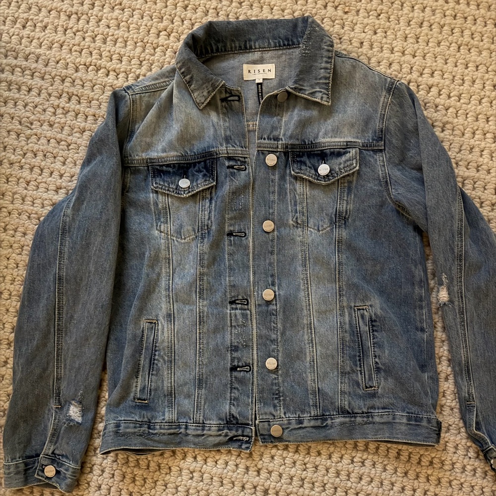 Risen Women's Classic Blue Denim Jacket